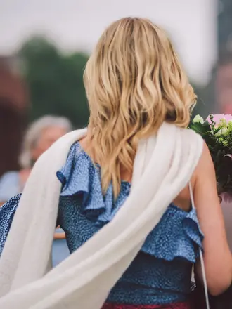 LN Knits Scarf Breezy Betty - White