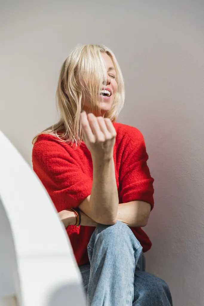 LN Knits Knitted T-shirt - Rooting Red