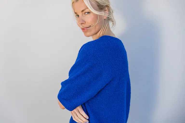 LN Knits Knitted T-shirt - Eternal Blue