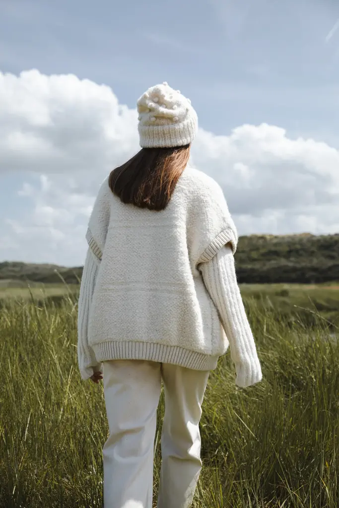 LN Knits Billy Bodywarmer - White