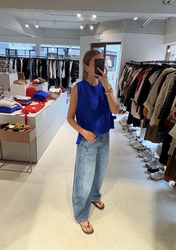 LN Knits Cropped Debardeur - Eternal Blue