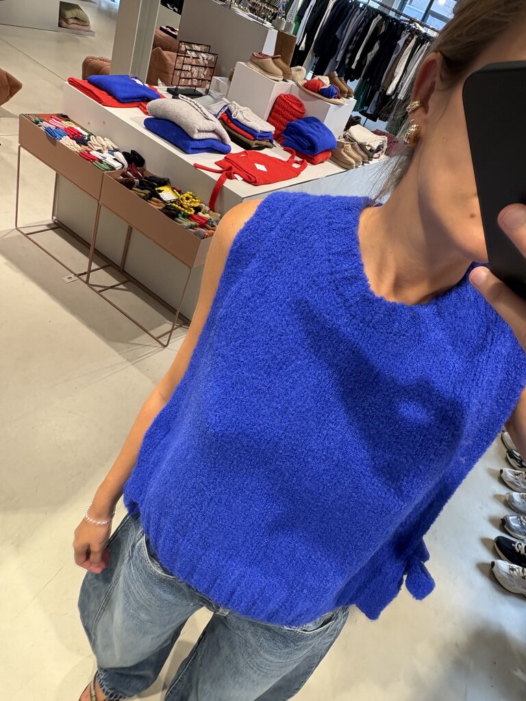 LN Knits Cropped Debardeur - Eternal Blue