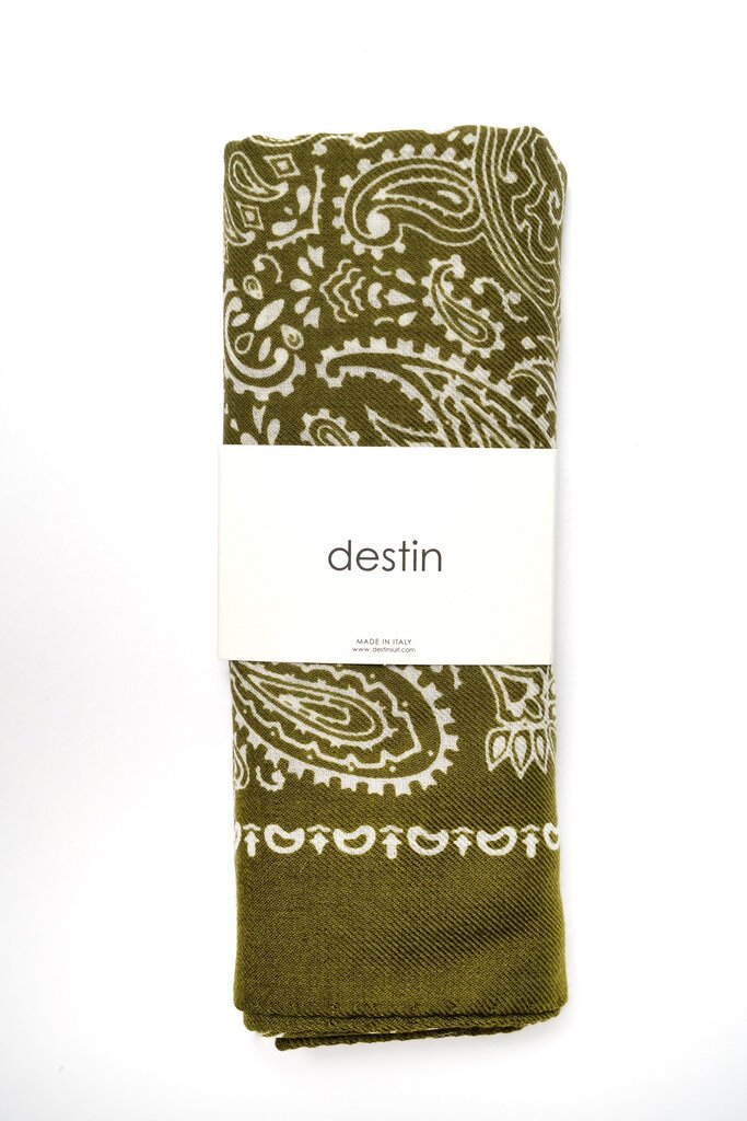 Destin Judy Carre Bandana - Pistacchio