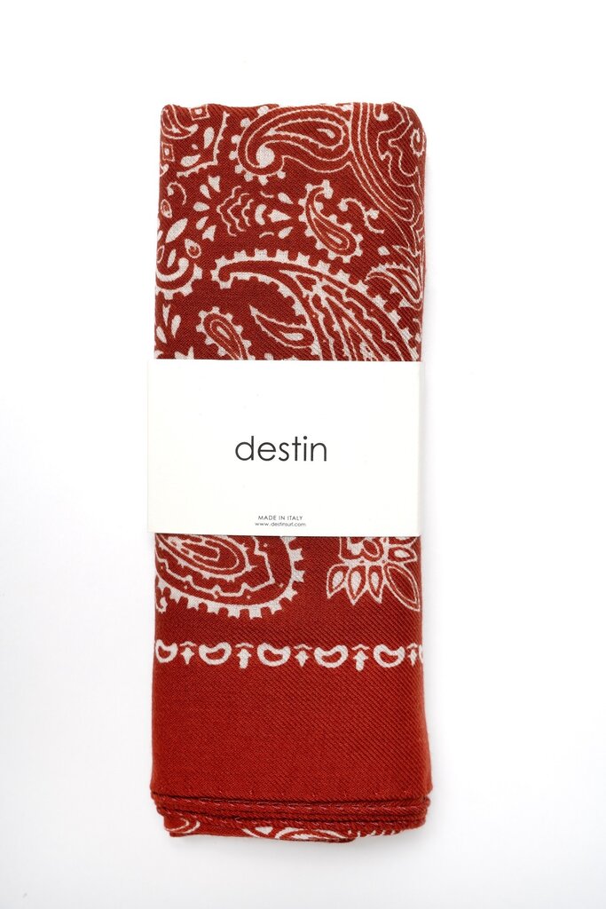 Destin Judy Carre Bandana - Pumpkin