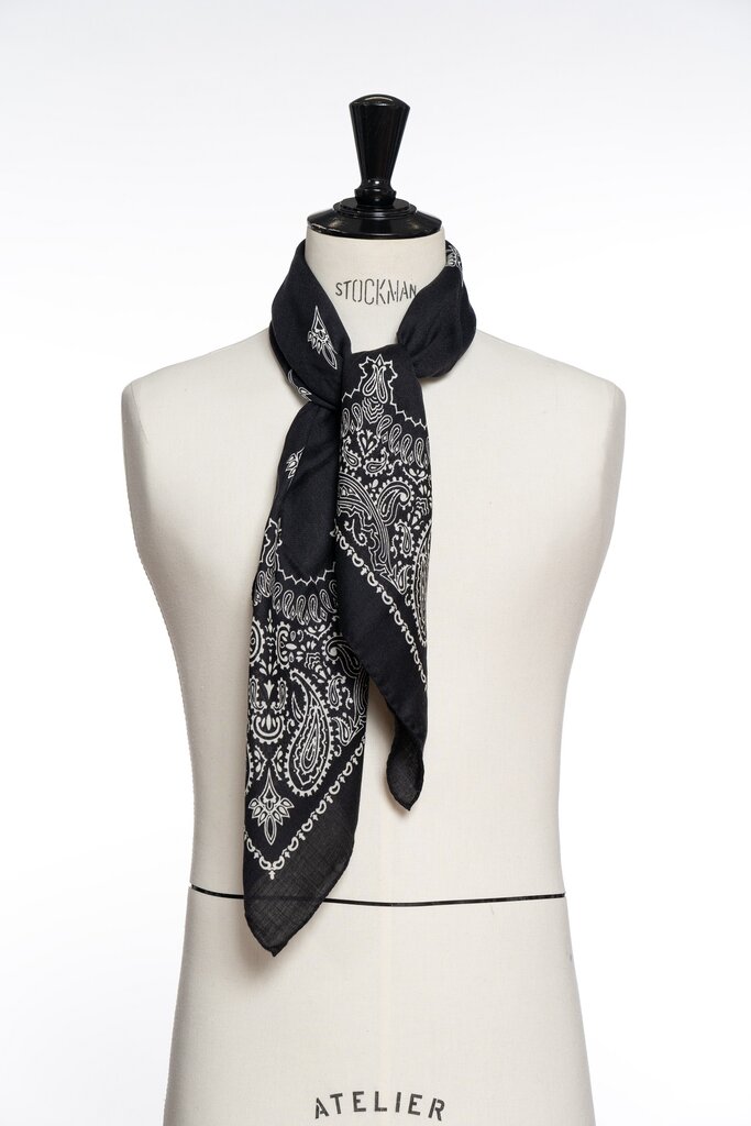 Destin Judy Carre Bandana - Black
