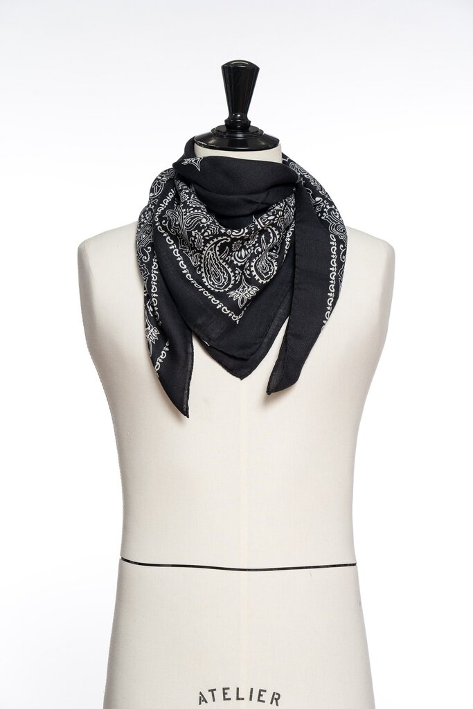 Destin Judy Carre Bandana - Black