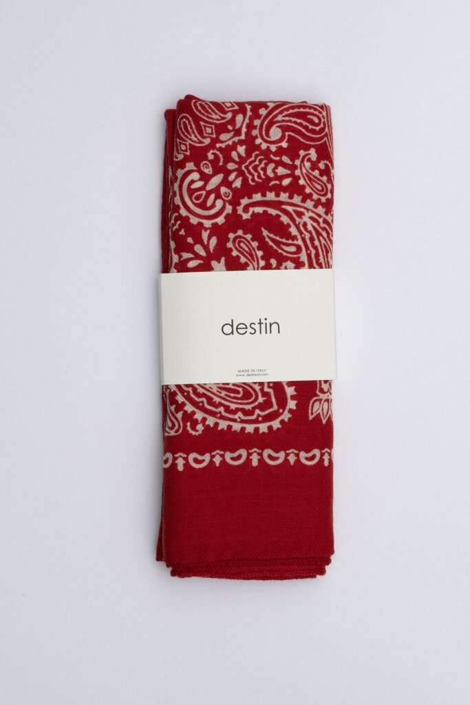 Destin Judy Carre Bandana - Red