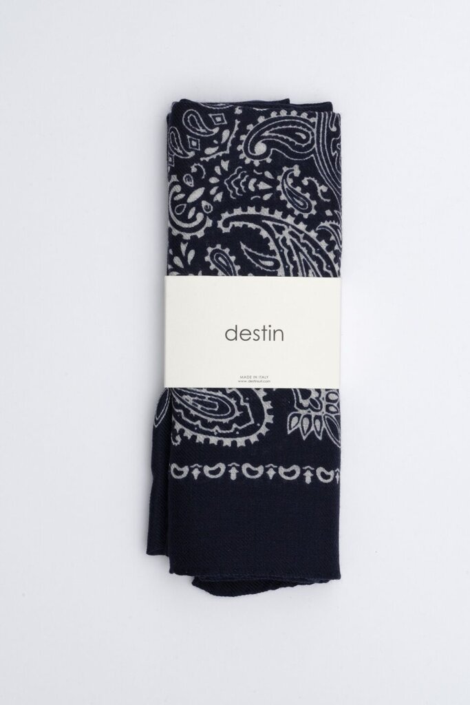 Destin Judy Carre Bandana - Navy
