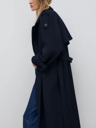 The New Society Flavia Coat - Infinity Navy