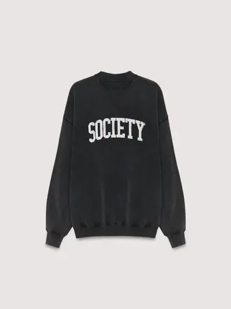The New Society Society Sweatshirt - Washed Grey
