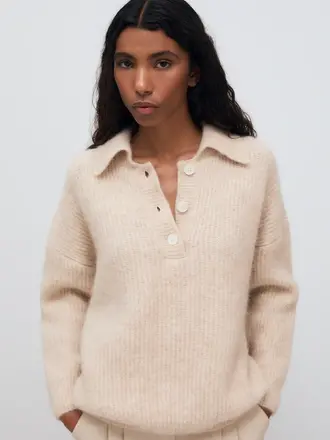 The New Society Mimi Knit - Moonlight White