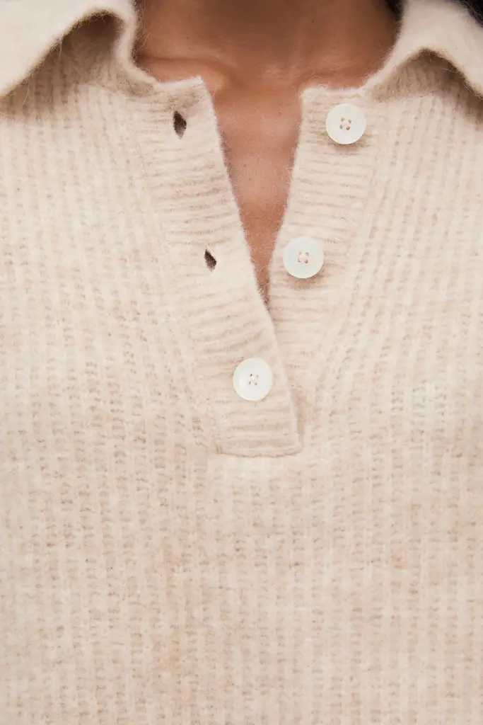 The New Society Mimi Knit - Moonlight White