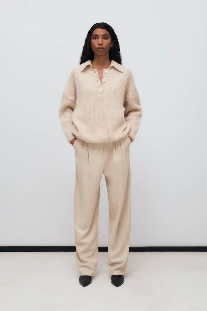 The New Society Mimi Knit - Moonlight White