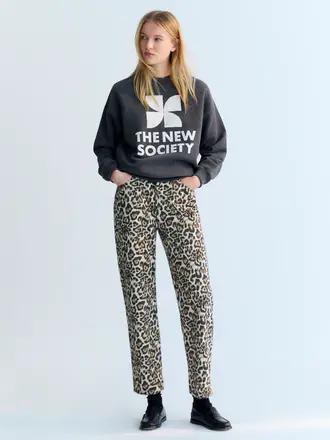 The New Society Logo Sweatshirt - Galactic Grey Melange