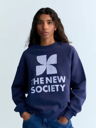 The New Society Logo Sweatshirt - Infinity Navy