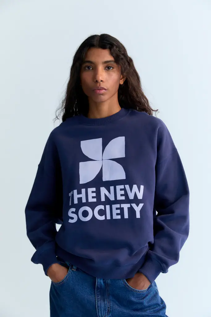 The New Society Logo Sweatshirt - Infinity Navy