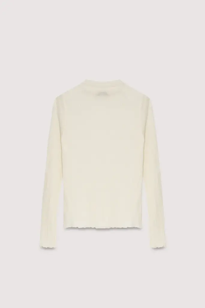 The New Society Enea T-shirt - Moonlight/White