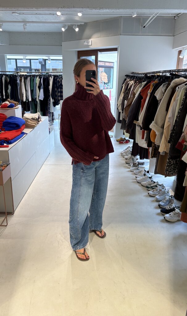 LN Knits Sweater Sloppy Steve - Burgundy