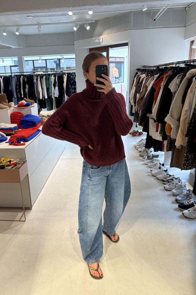 LN Knits Sweater Sloppy Steve - Burgundy