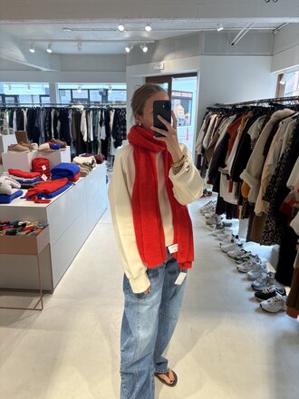 LN Knits Scarf Breezy Betty - Rooting Red