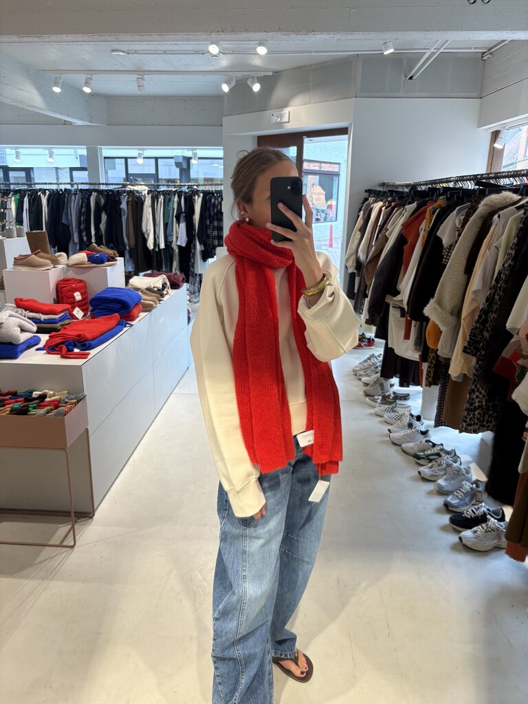 LN Knits Scarf Breezy Betty - Rooting Red