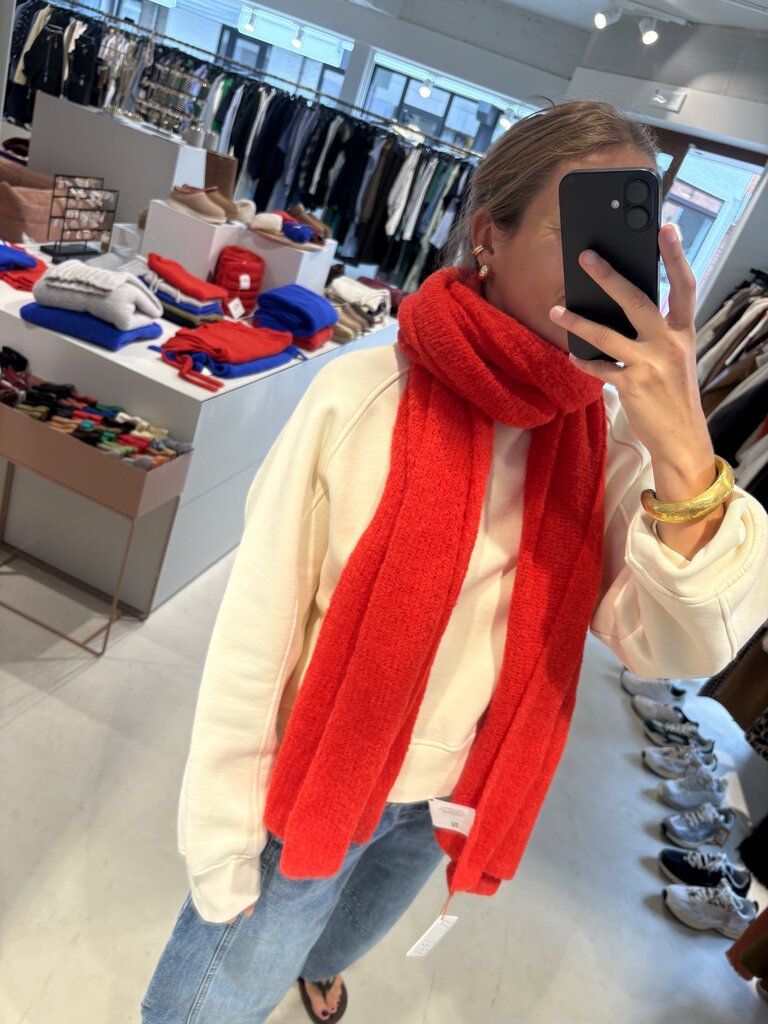 LN Knits Scarf Breezy Betty - Rooting Red
