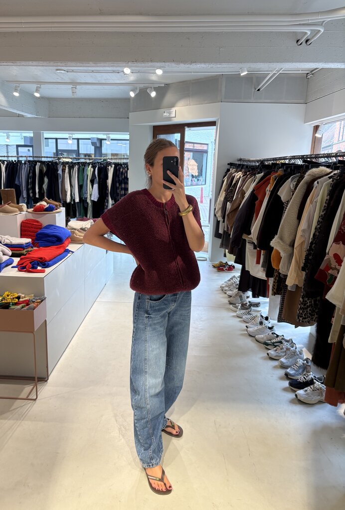 LN Knits Billy Bodywarmer - Burgundy