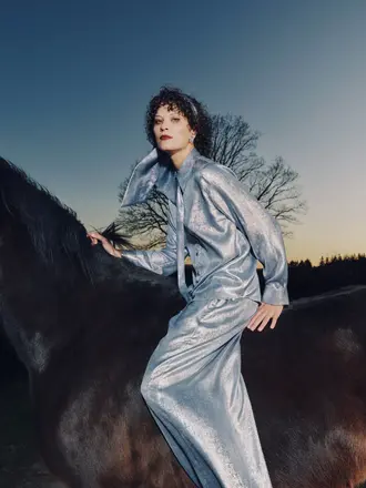 Nathalie Vleeschouwer Godelieve Shirt - Shiny Silver