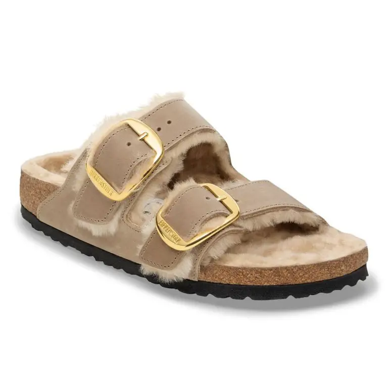 Birkenstock Arizona Shearling Big Buckle - Tabacco