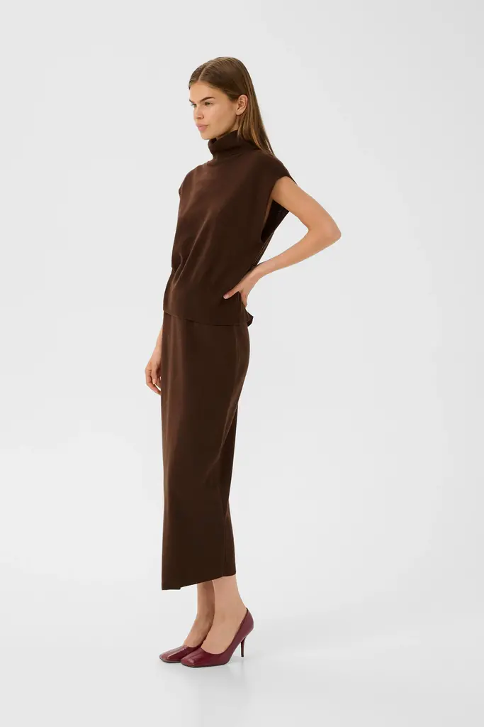 Gestuz Manzi Skirt - Deep Burnt Brown