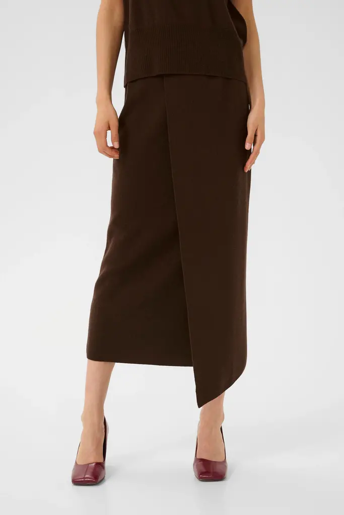 Gestuz Manzi Skirt - Deep Burnt Brown