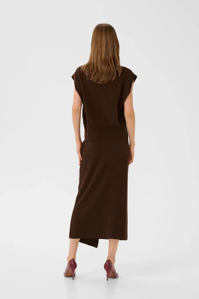 Gestuz Manzi Skirt - Deep Burnt Brown
