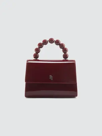 Enamoure Devon Patent Bag - Red