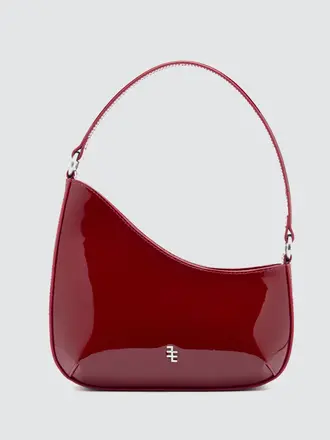 Enamoure Arya Medium Patent Bag - Red