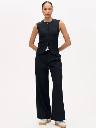 Baum und Pferdgarten Menea Waistcoat - Blackish Pinstripe