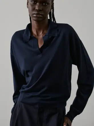 Soeur Fleming polo knit - Navy