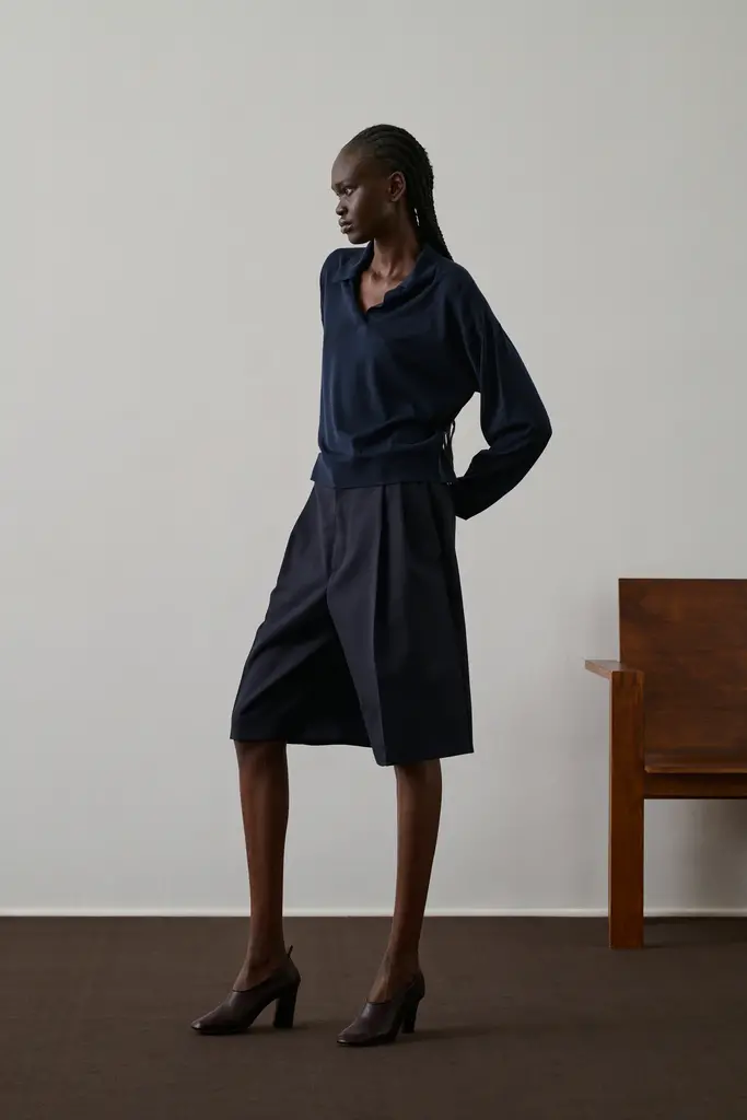 Soeur Fleming polo knit - Navy