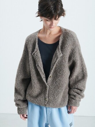 American Vintage Zolly Cardigan - Taupe Chine