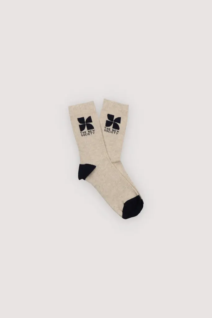 The New Society TNS Socks - Moonlight White