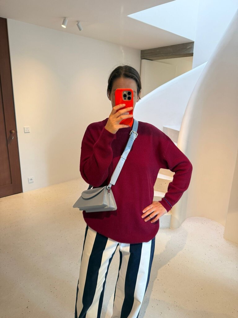 Raff Collective Boyfriend Pull - Burgundy