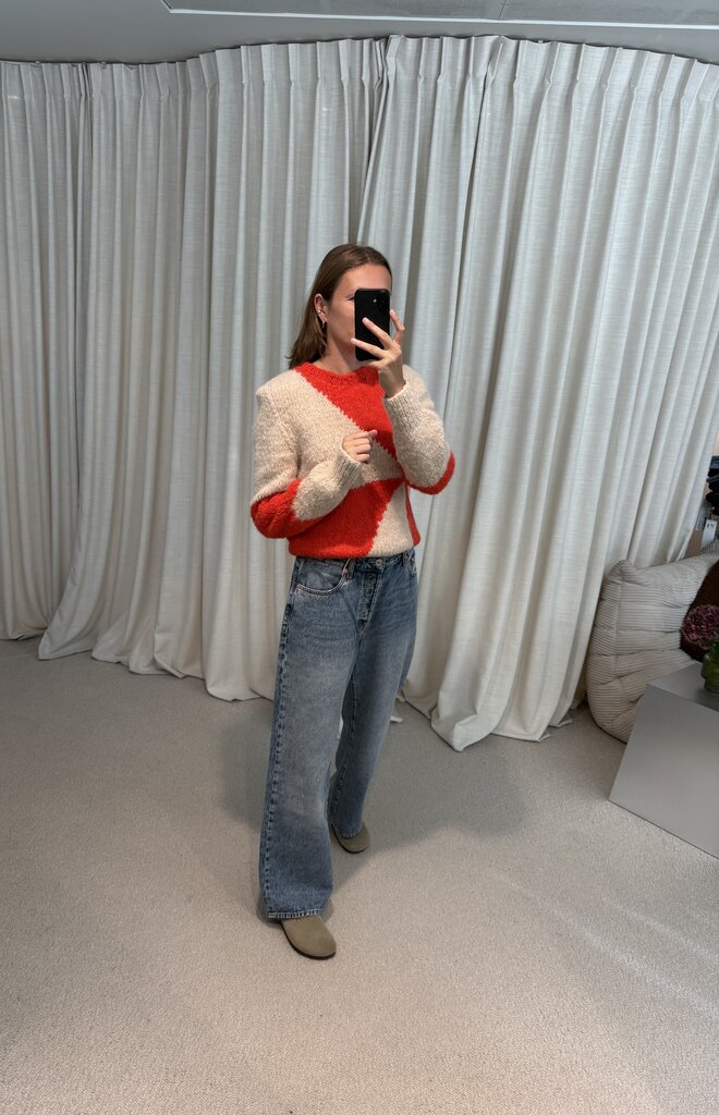 INTI Maritza Sweater - Marfil/Papaver