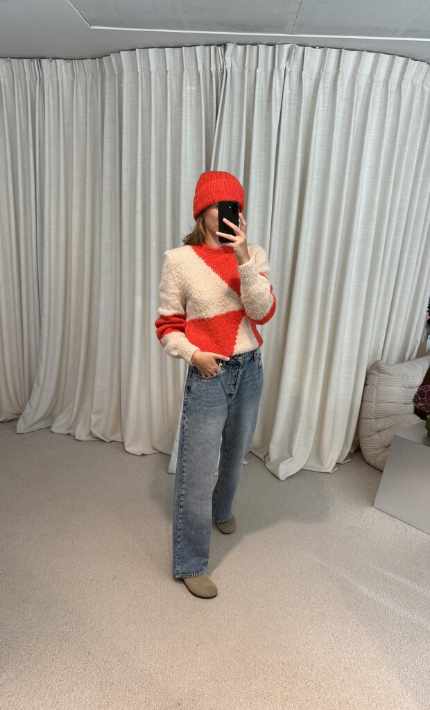 INTI Maritza Sweater - Marfil/Papaver