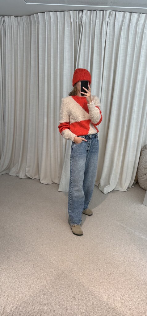 INTI Maritza Sweater - Marfil/Papaver