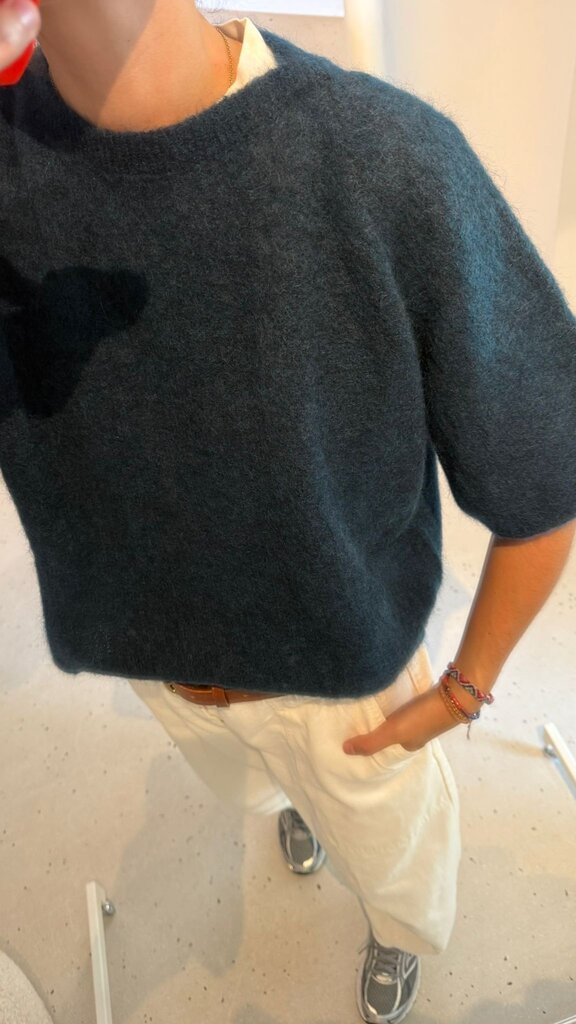 No Man's Land Knitted Sweater - Petrol