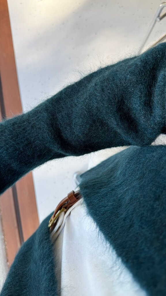 No Man's Land Knitted Cardigan - Petrol