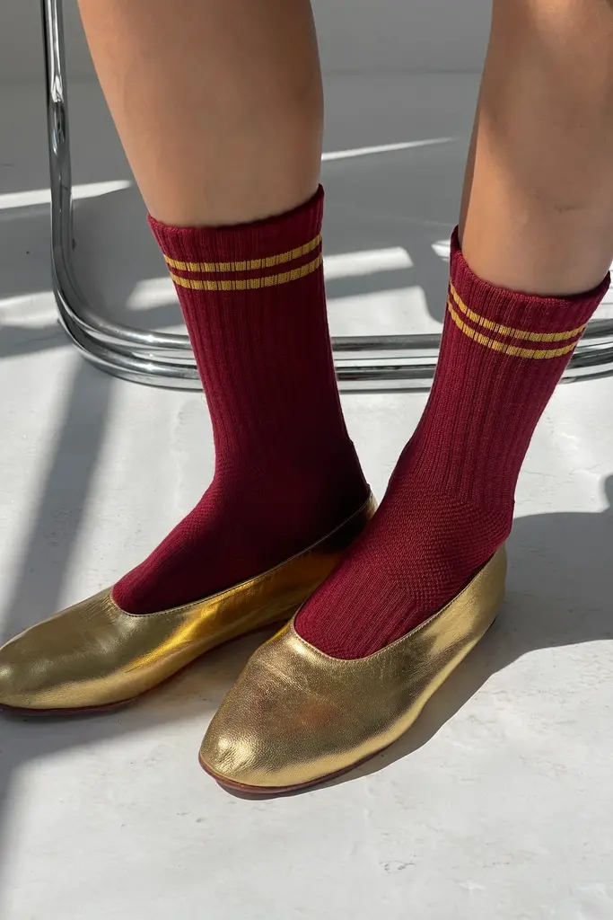 Le Bon Shoppe Boyfriend Socks - Cardinal