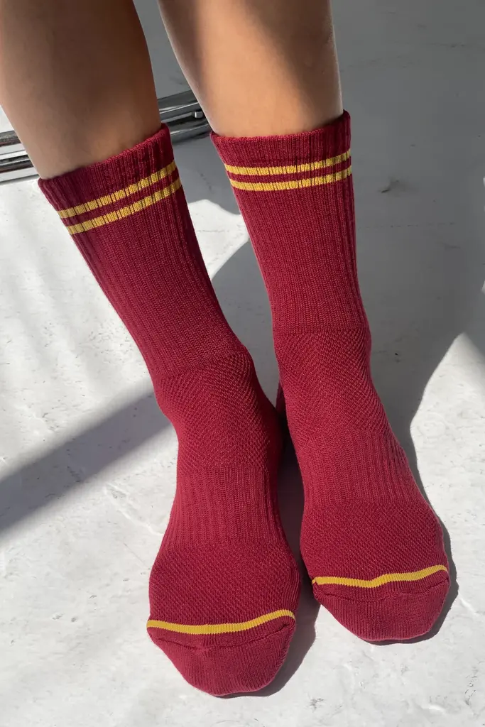 Le Bon Shoppe Boyfriend Socks - Cardinal