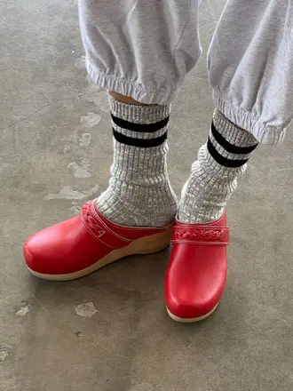 Le Bon Shoppe Cottage Varsity Socks - Ht Grey