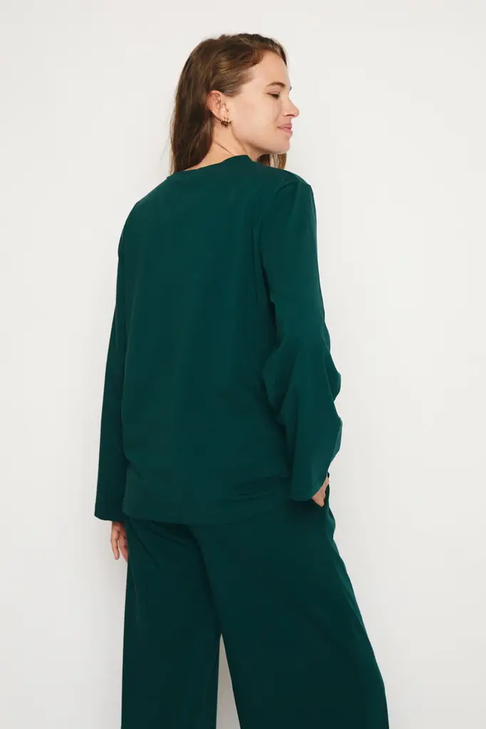 RE/BORN Amy longsleeve - Forest green