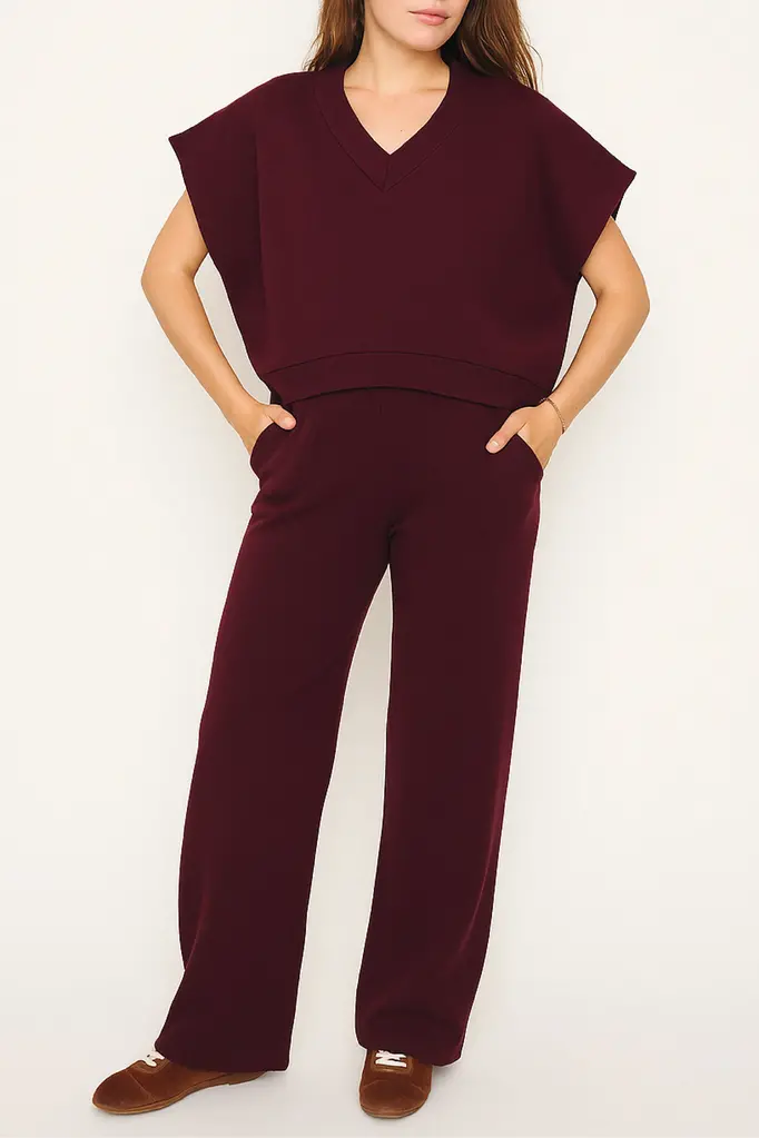 RE/BORN Barcelona sweater - Vino